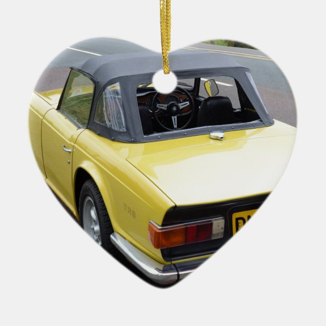 Triumf Sportscar för klassiker TR6 Julgransprydnad Keramik (Framsidan)