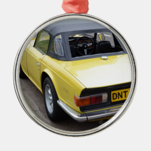Triumf Sportscar för klassiker TR6 Julgransprydnad Metall