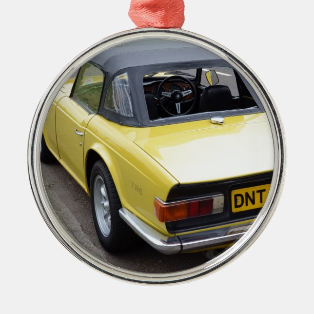 Triumf Sportscar för klassiker TR6 Julgransprydnad Metall (Framsidan)