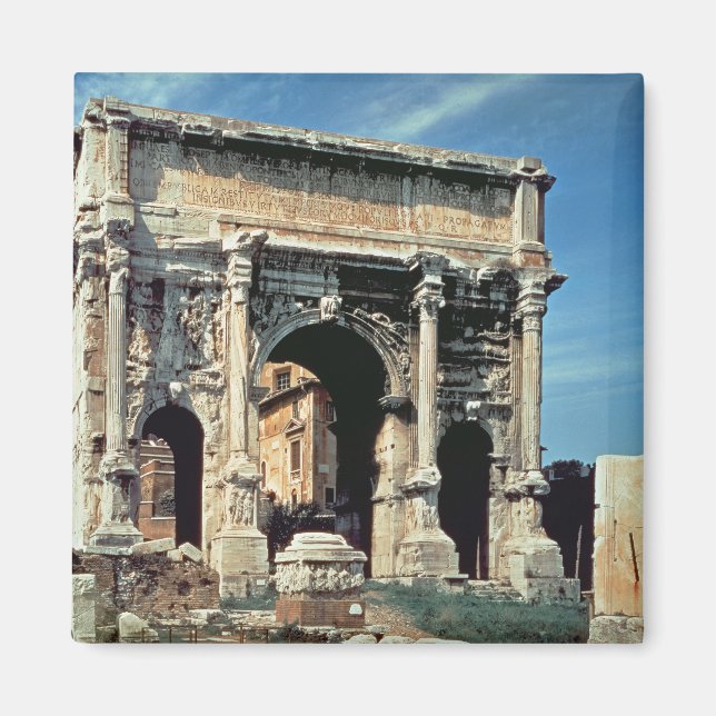 Triumfal Arch of Septimius Severus, dedicerad i Magnet (Framsidan)