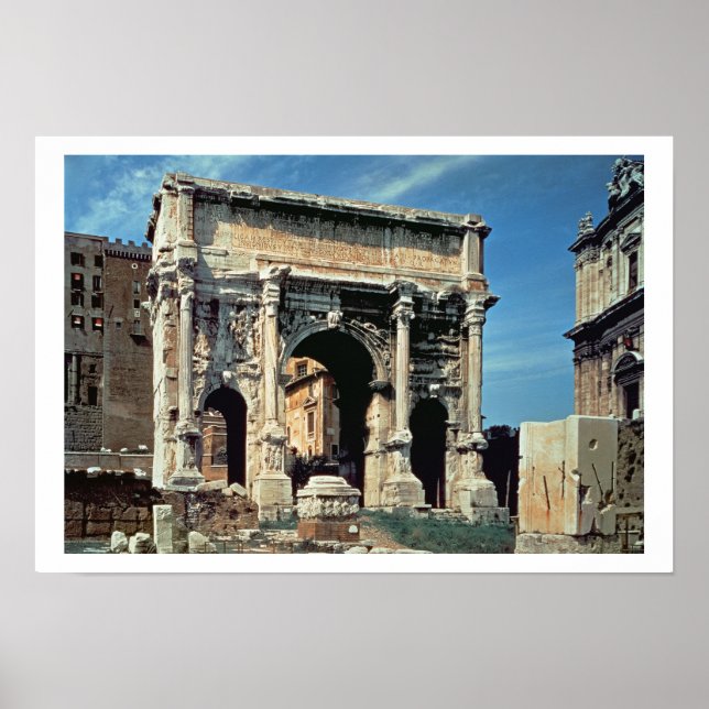 Triumfal Arch of Septimius Severus, dedicerad i Poster (Framsidan)