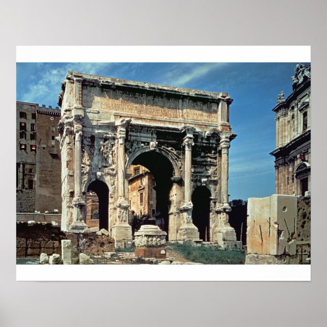 Triumfal Arch of Septimius Severus, dedicerad i Poster (Framsidan)