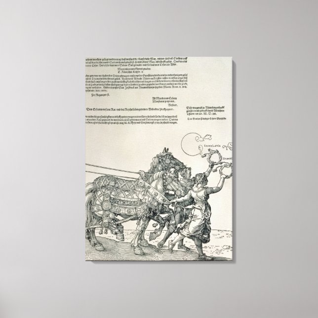 Triumfal Chariot of Emperor Maximilian I Canvastryck (Framsida)