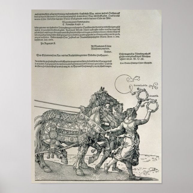 Triumfal Chariot of Emperor Maximilian I Poster (Framsidan)