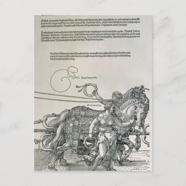 Triumfal Chariot of Emperor Maximilian I Vykort (Framsida)