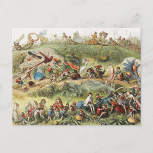 Triumfal March of The Elf Kung, Älvors,Goblins Helg Vykort