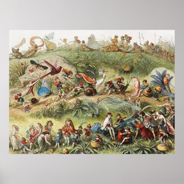 Triumfal March of The Elf Kung, Älvors,Goblins Poster (Framsidan)