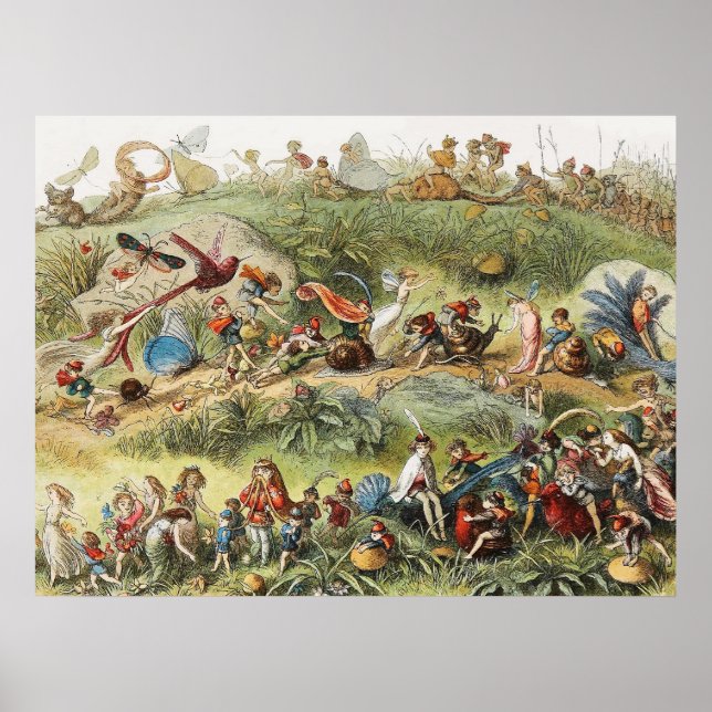 Triumfal March of The Elf Kung, Älvors,Goblins Poster (Framsidan)