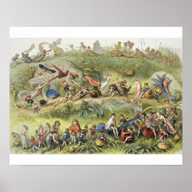 Triumfal March of the Elf-Kung, illustration från Poster (Framsidan)
