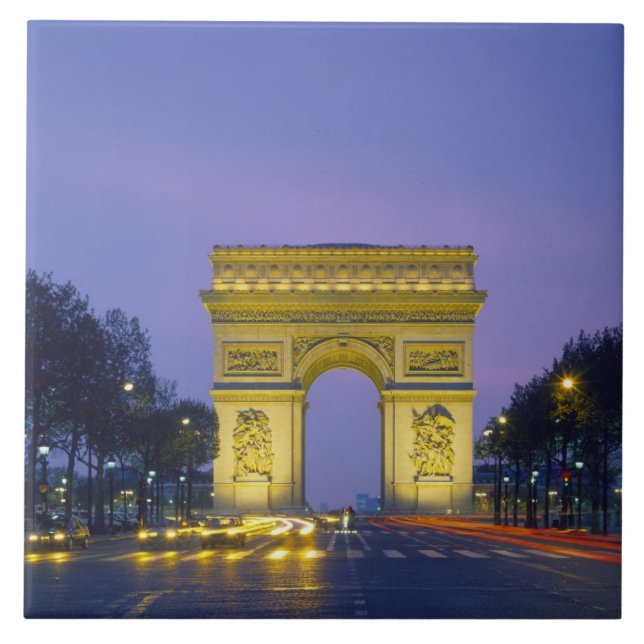 Triumfbågen, Paris, Frankrike, Kakelplatta (Framsidan)