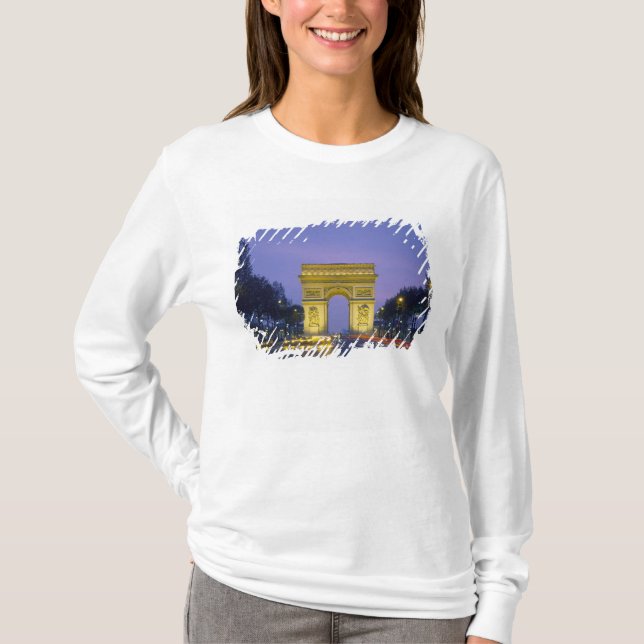 Triumfbågen, Paris, Frankrike, Tee Shirt (Framsida)