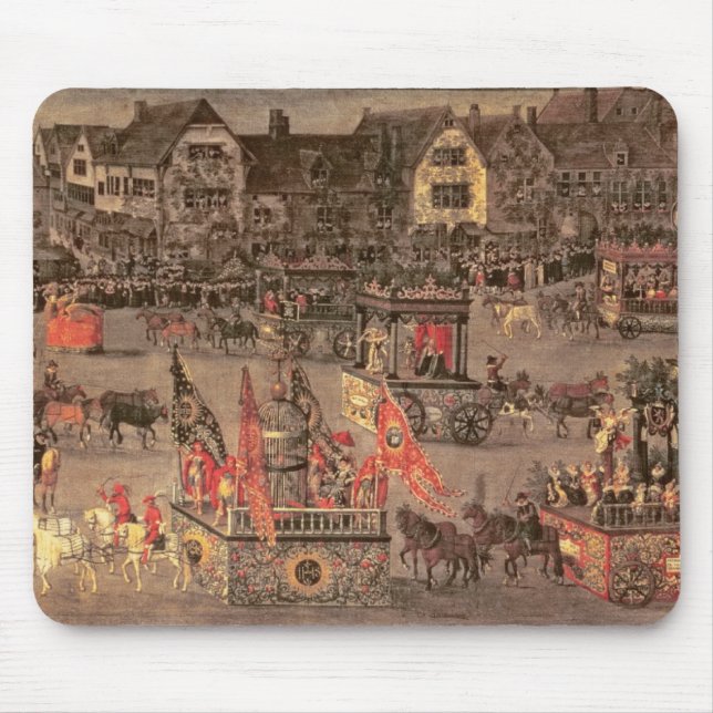 Triumfen av ärkehertiginnan Isabella (1556-1633 Musmatta (Framsidan)