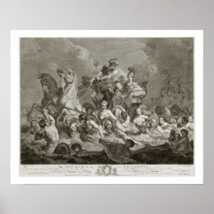Triumfen av Britannia, c.1765 (gravyr) Poster