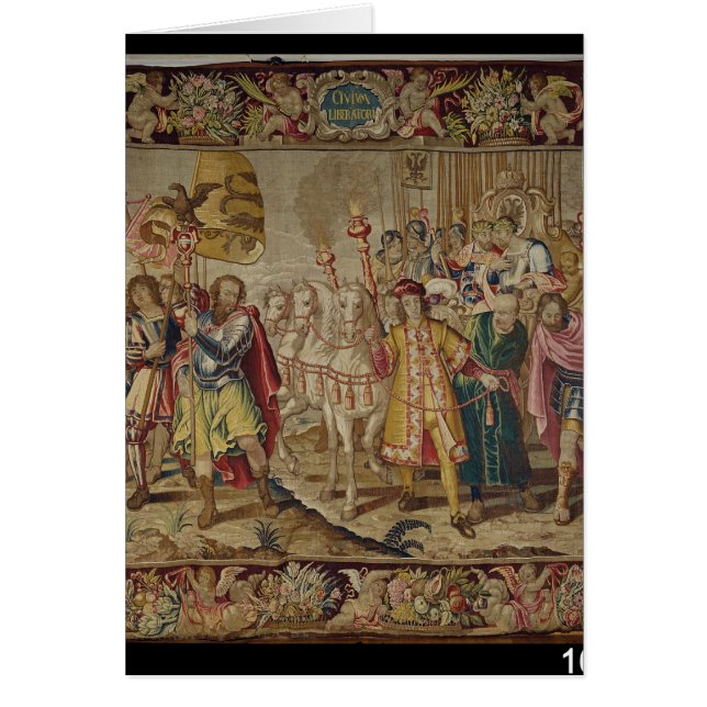 Triumfen av Charles V Hälsningskort (Framsidan)