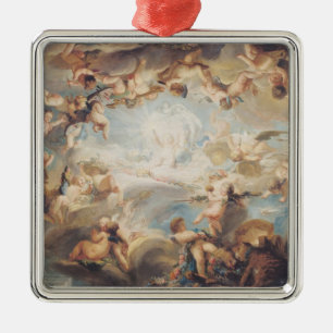 Triumfen av cupiden över alla gudar, 1752 julgransprydnad metall
