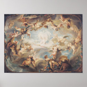Triumfen av cupiden över alla gudar, 1752 poster