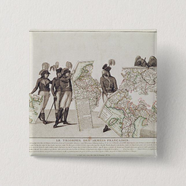 Triumfen av de franska arméerna knapp (Framsida)