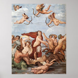 Triumfen av den Galatea affischen Poster
