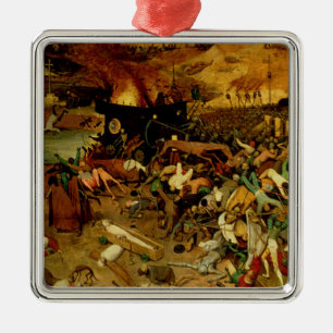 Triumfen av död, c.1562 (olja på panel) julgransprydnad metall