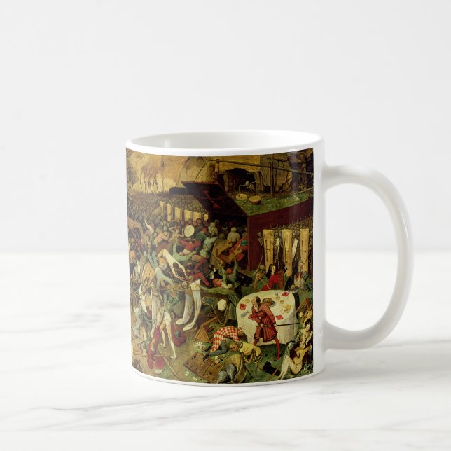 Triumfen av död, c.1562 (olja på panel) kaffemugg (Höger)