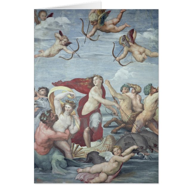 Triumfen av Galatea, 1512-14 Hälsningskort (Framsidan)