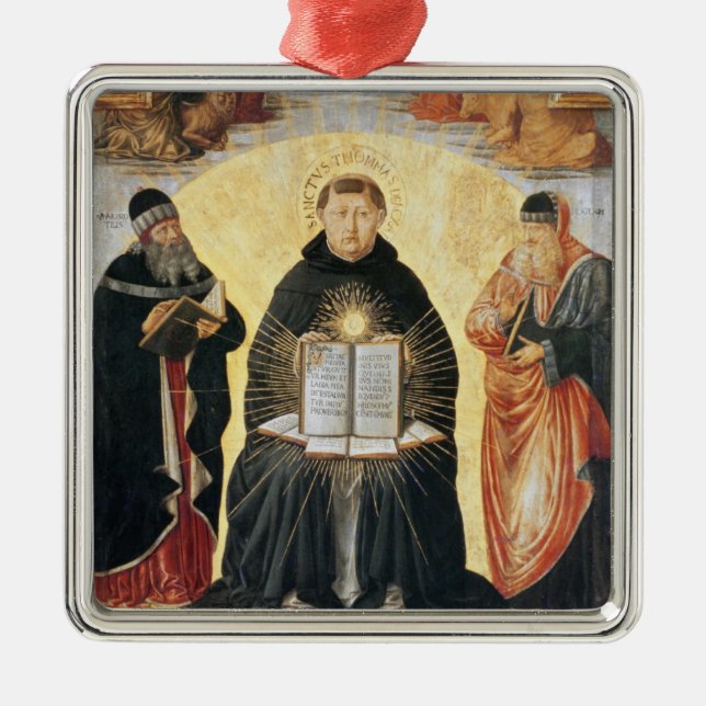 Triumfen av St Thomas Aquinas Julgransprydnad Metall (Framsidan)