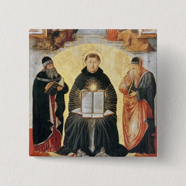 Triumfen av St Thomas Aquinas Knapp (Framsida)