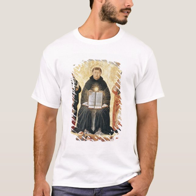 Triumfen av St Thomas Aquinas Tee Shirt (Framsida)