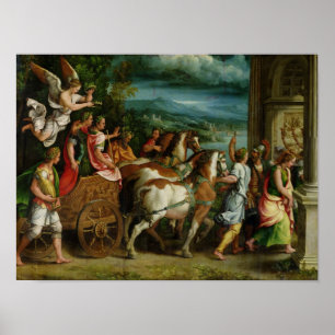 Triumfen av Titus och Vespasian, c.1537 Poster
