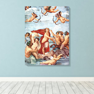 Triumfen för Galatea av Raphael Sanzio Canvastryck
