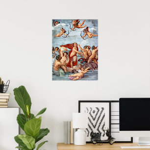 Triumfen över Galatea av Raphael Sanzio Poster