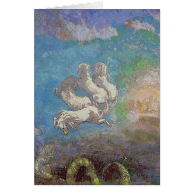 Triumfvagnen av Apollo, c.1905-14 Hälsningskort (Framsidan)