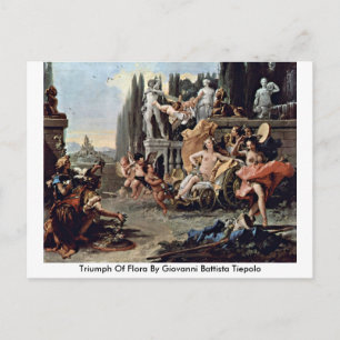 Triumh Flora av Giovanni Battista Tiepolo Vykort