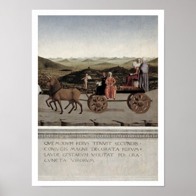 Triumh of Battista Sforza, Duchess of Urbino. Flad Poster (Framsidan)