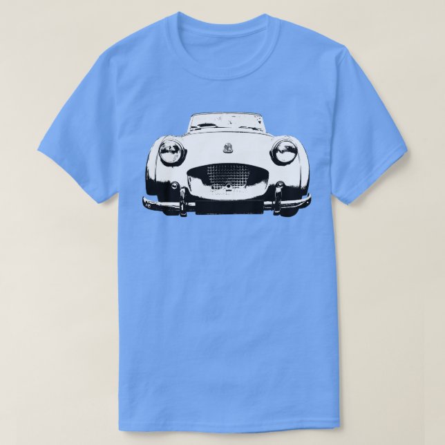 Triumh TR2 1950-talet British Classic monoblock wh T Shirt (Design framsida)