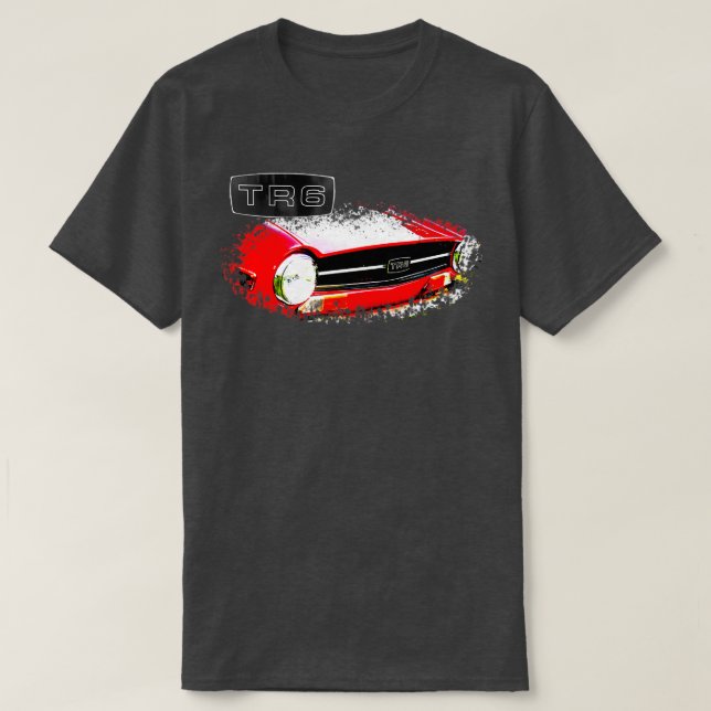 Triumh TR6 1970-talet British Classic inslag med b T Shirt (Design framsida)