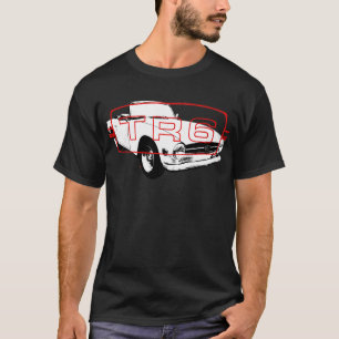 Triumh TR6 1970-talet klassisk monoblock vit med T Shirt