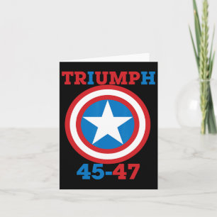 Triumph 45-47 - Patriotic Mega Apparel Usa - Trump Kort