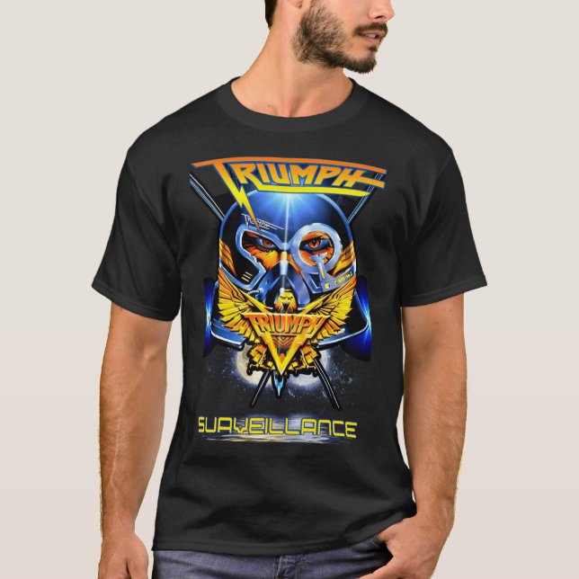 TRIUMPH BAND ÖVERVAKNING vän vintage T Shirt (Framsida)