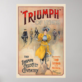Triumph Cycles Coventry Vintage Reklamplakat Poster