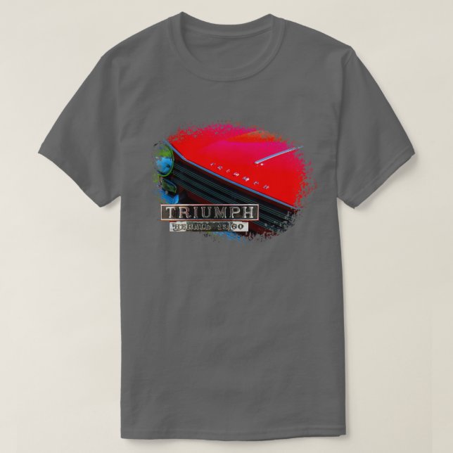 Triumph Herald 1360 Classic 1960-talet British ins T Shirt (Design framsida)