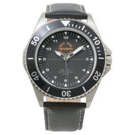 Triumph Laurel-andedräkt - Orange - Divers Watch. Armbandsur