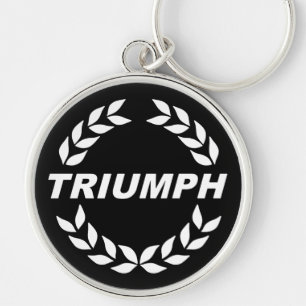 Triumph Laurel Wandan Rund Silverfärgad Nyckelring