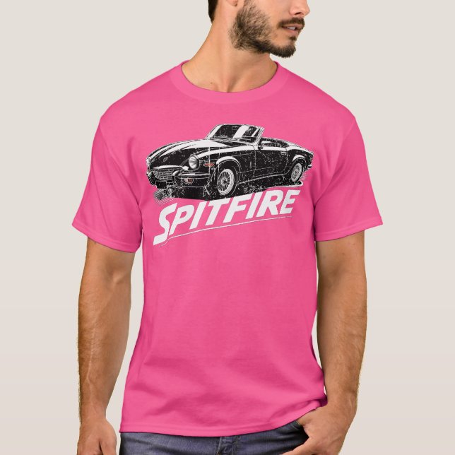 Triumph Spitfire Swash Design-familj T Shirt (Framsida)