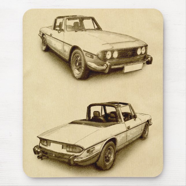 Triumph Stag Musmatta (Framsidan)