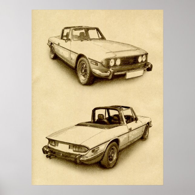 Triumph Stag Poster (Framsidan)