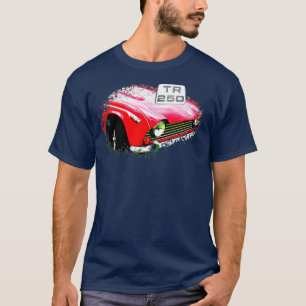 Triumph TR250 1960-talet British Classic inslag me T Shirt