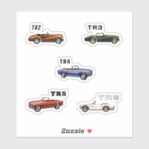 Triumph TR2 - TR6 Klistermärken