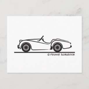 Triumph TR3 Vykort