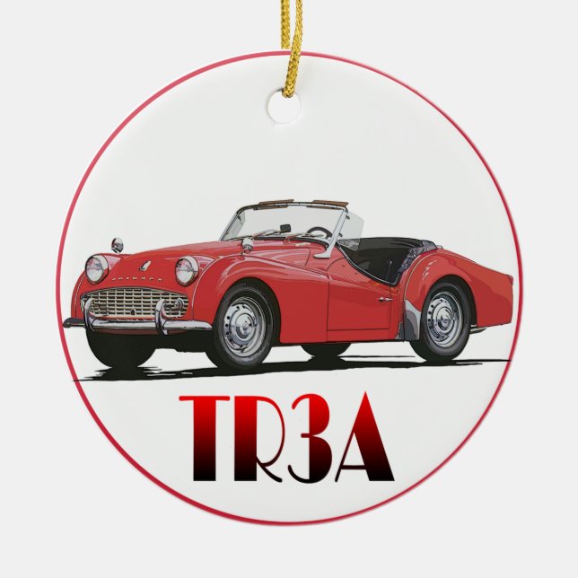 Triumph TR3A Ornament (Framsidan)